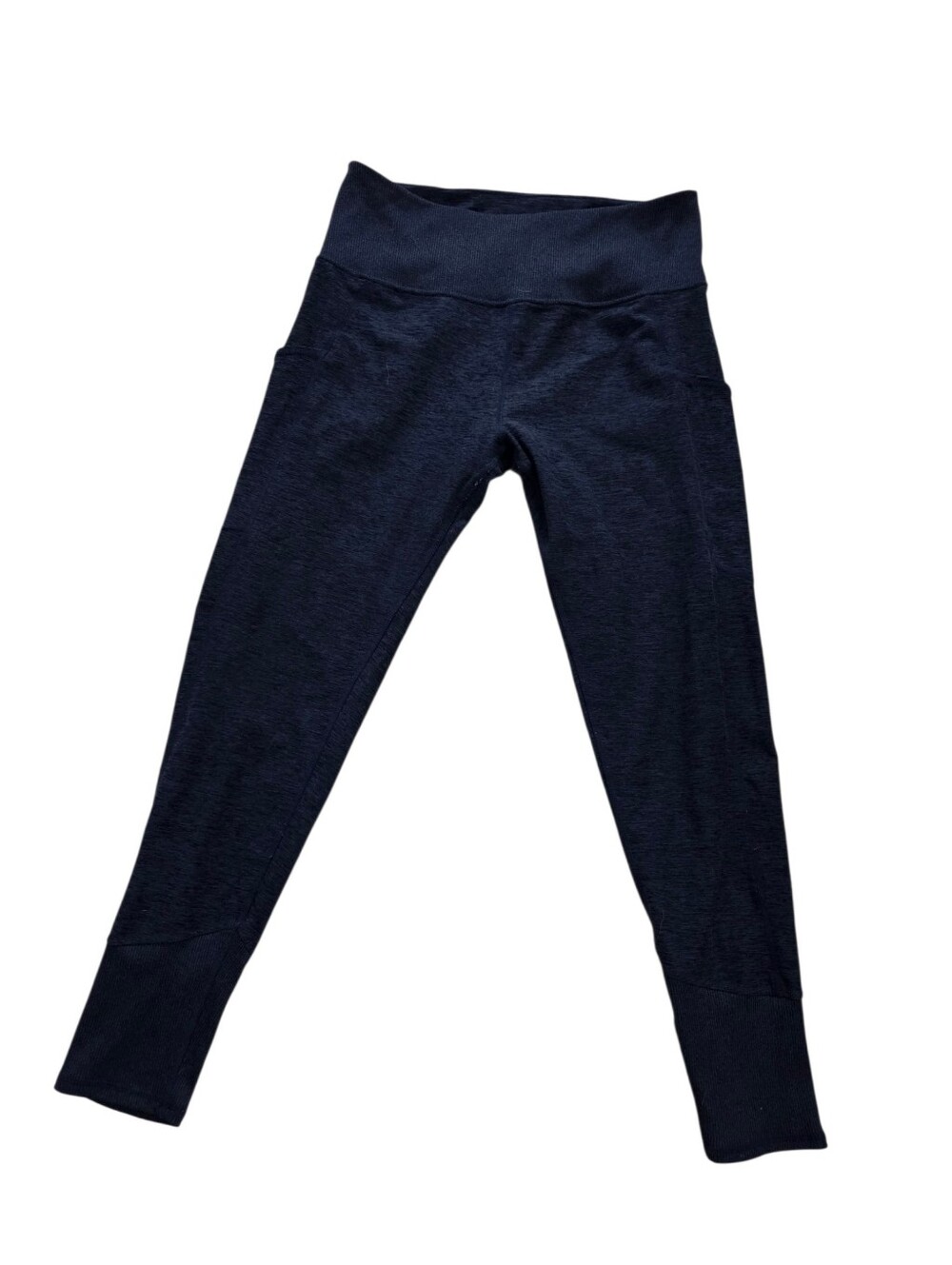 Kirkland navy high-rise capri leggings with pockets, L. EUC.